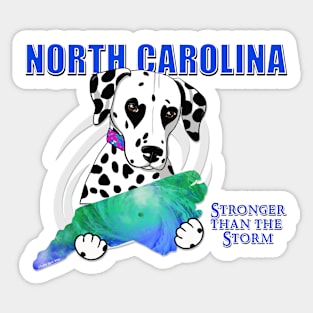 Dalmatian North Carolina Strong! Sticker
